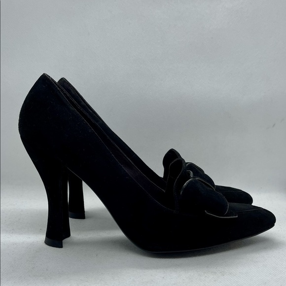 Stuart Weitzman suede bow pumps Sz 7 - Picture 2 of 9